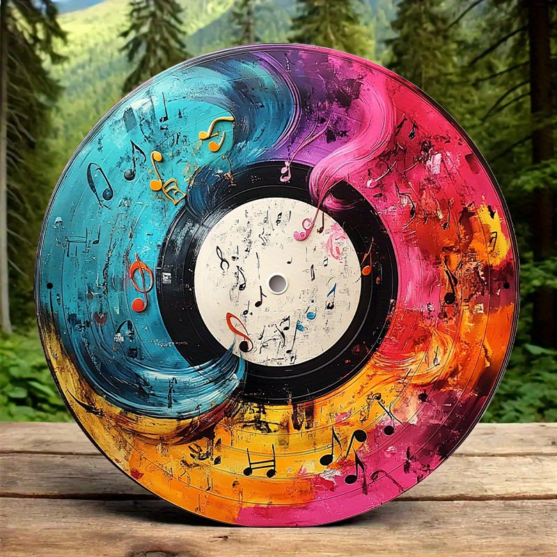 Home Cinema Decor - Müzik Notalarıyla 12 İnç Canlı Vinil