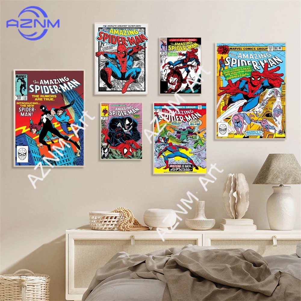 Home Cinema Decor - Film Posteri Süper Kahraman Tuval Boyama