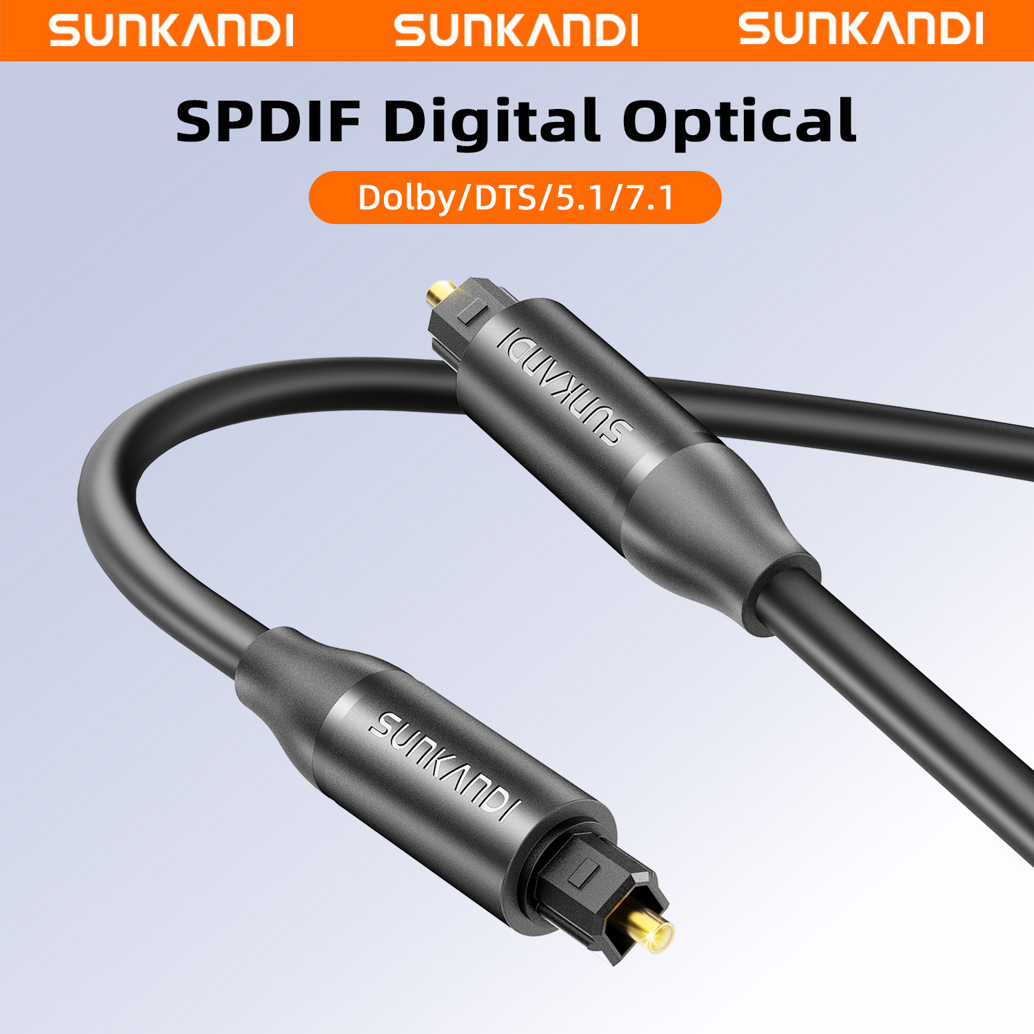 Home Cinema Amplifier - SUNKANDI Optik Ses Kablosu, Toslink Fiber