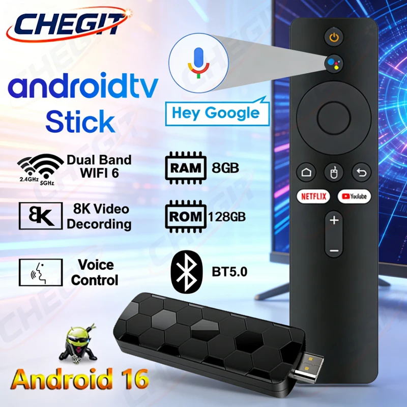 Smart Tv Stick - Android 16 8K Ultra HD TV