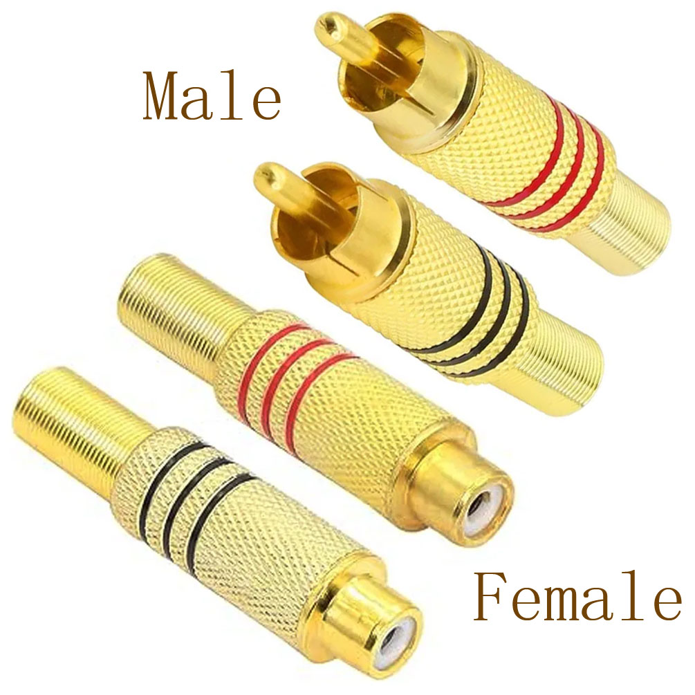 Home Cinema Amplifier - 4 adet RCA fiş altın kaplama