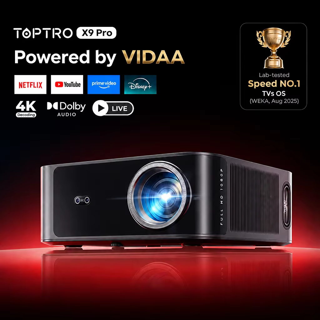 Toptro X9Pro Projektör Gerçek  - Netflix Home Cinema incelemesi ve fiyatı