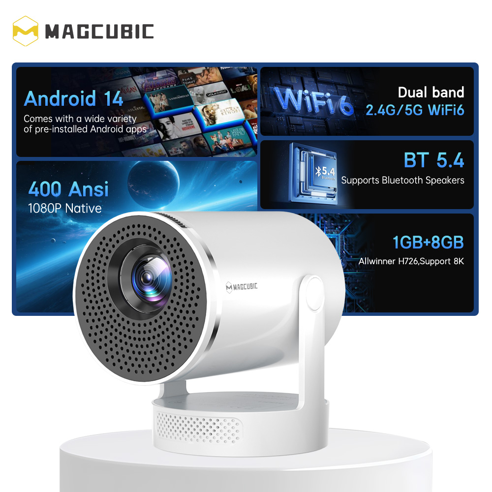 Magcubic Android 14 Yerel 1080 - Home Cinema Portable incelemesi ve fiyatı
