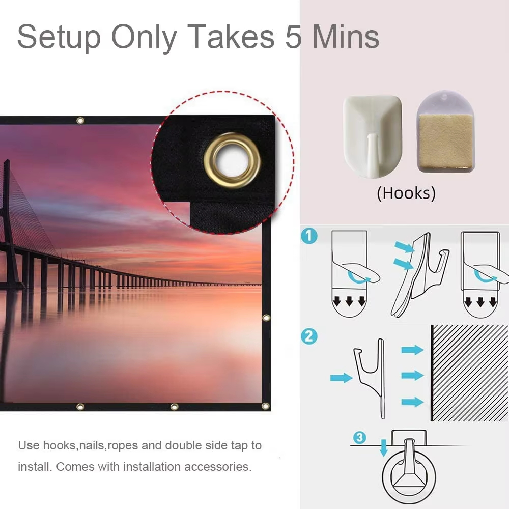 LEJIADA 4K Yumuşak Ekran Çift  - Home Cinema Portable incelemesi ve fiyatı