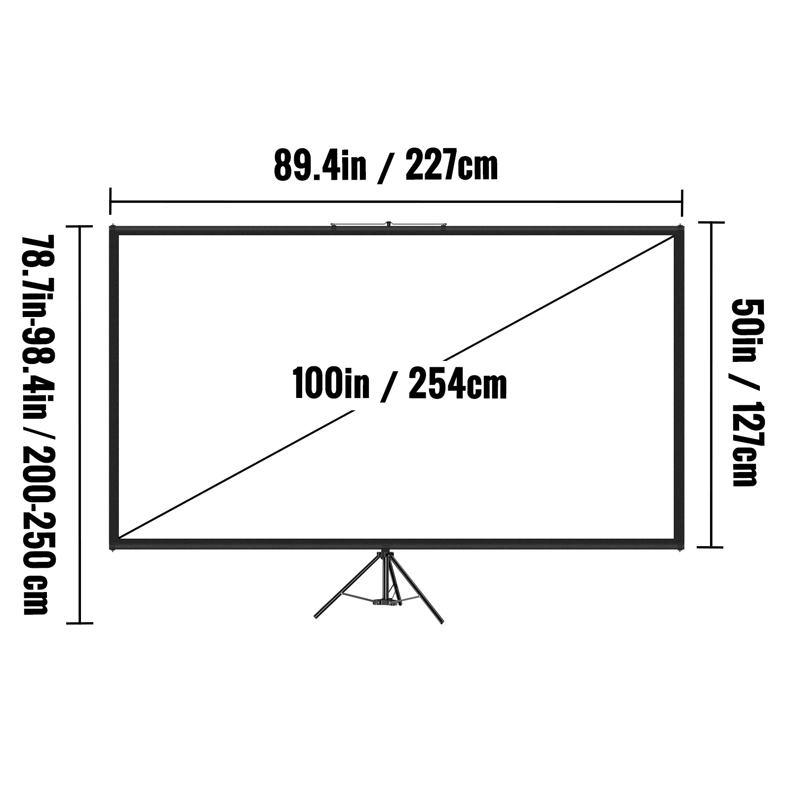 100 İnç Tripodlu Projeksiyon P - Home Cinema Portable incelemesi ve fiyatı