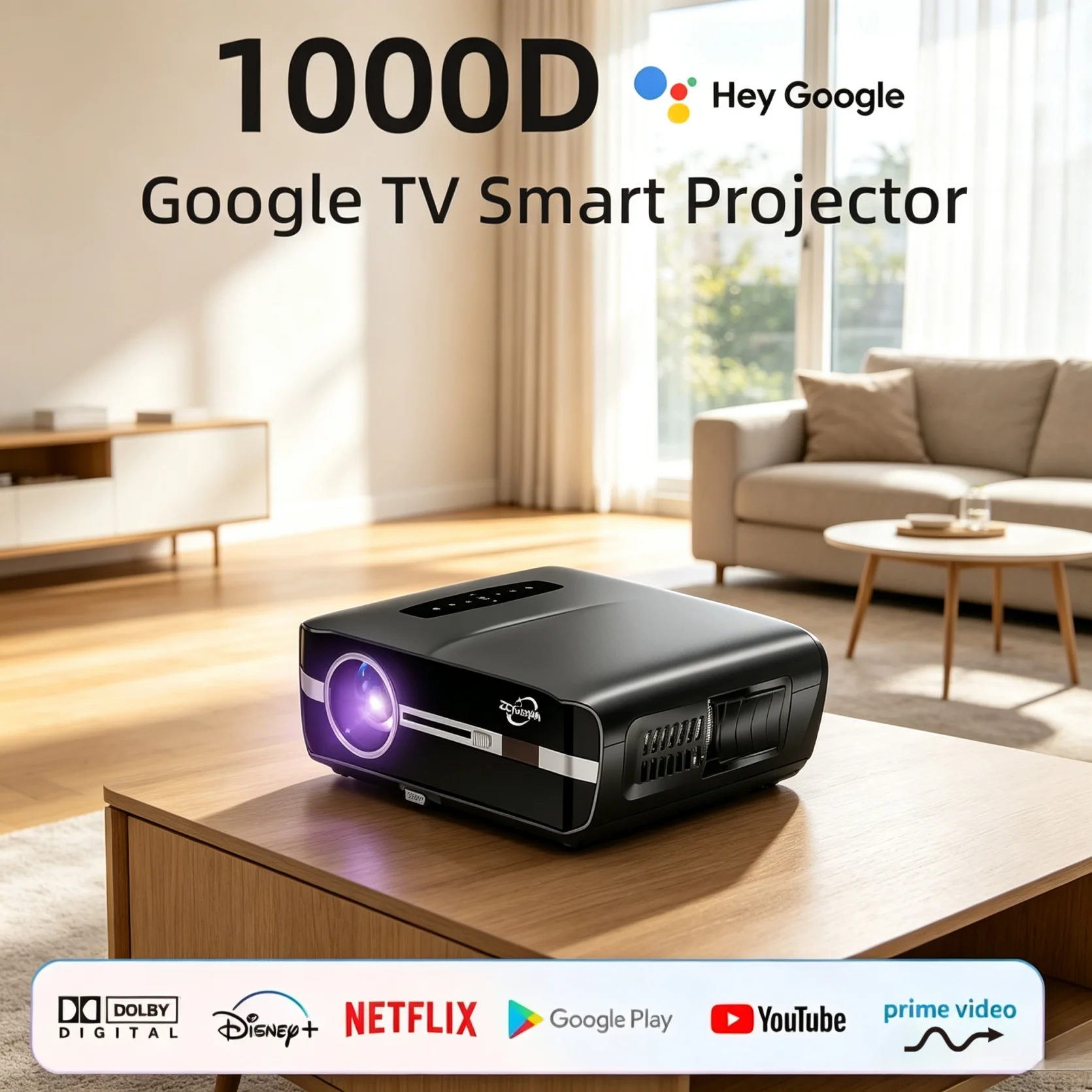 Resmi Google TV 4K Projektör 4 - Netflix Home Cinema incelemesi ve fiyatı