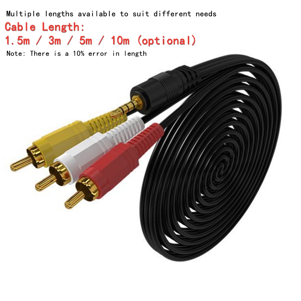 3.5mm 3 RCA Ses Video Kablosu  - Home Cinema Amplifier incelemesi ve fiyatı