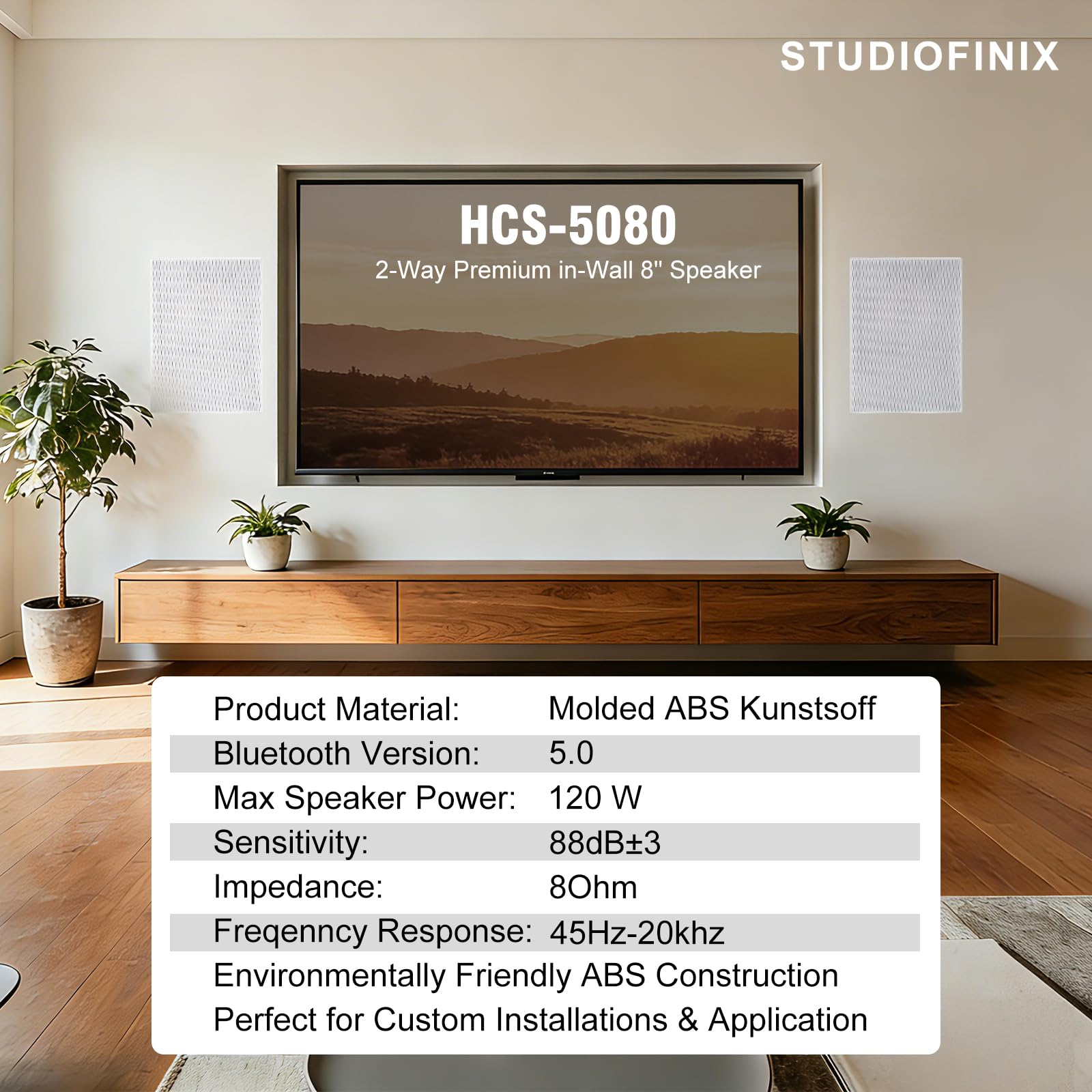 STUDIOFINIX 8 İnç 2 Yollu Duva - Home Cinema Complet incelemesi ve fiyatı
