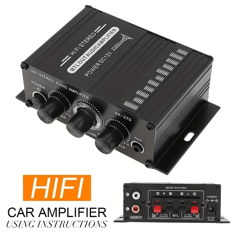 AK-270 400W Mini Güç Amplifika - Home Cinema Amplifier incelemesi ve fiyatı