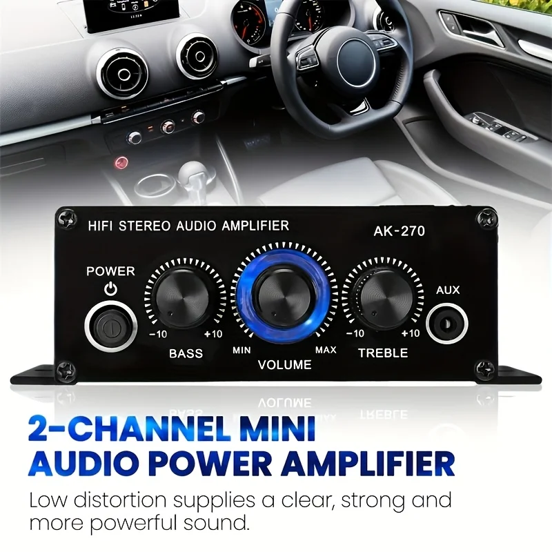 AK-270 400W Mini Güç Amplifika - Home Cinema Amplifier incelemesi ve fiyatı