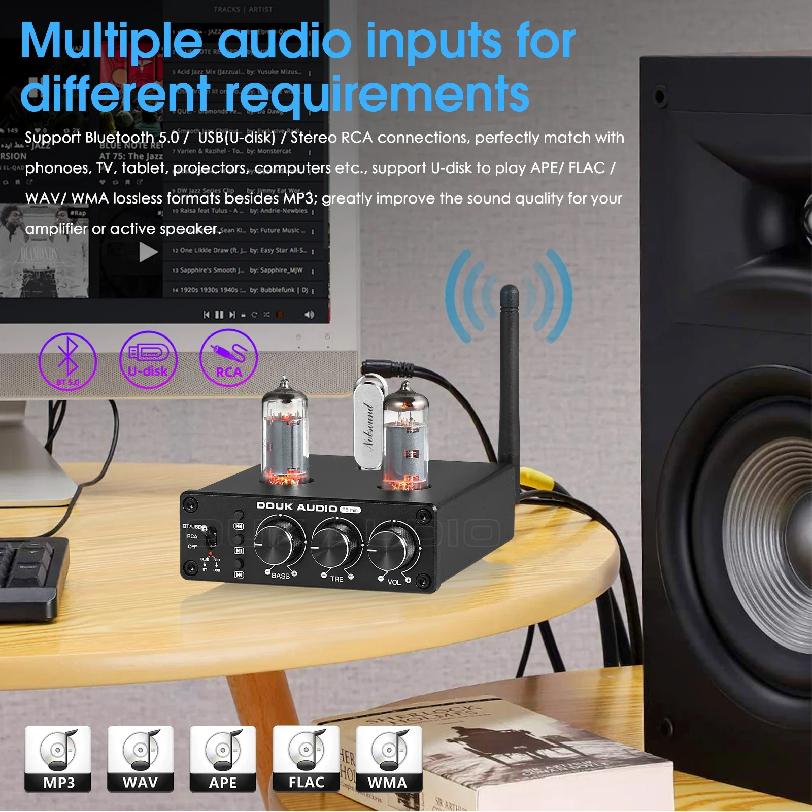Douk Audio HiFi Bluetooth 5.0  - Home Cinema Amplifier incelemesi ve fiyatı