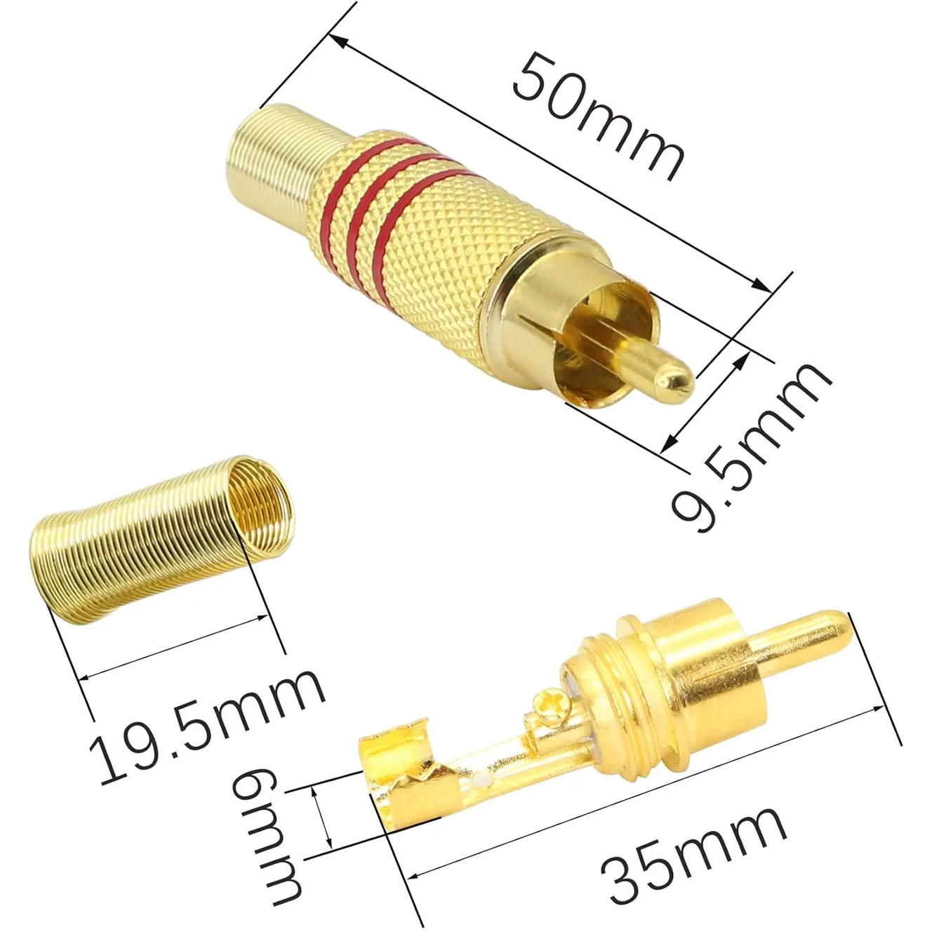 4 adet RCA fiş altın kaplama l - Home Cinema Amplifier incelemesi ve fiyatı