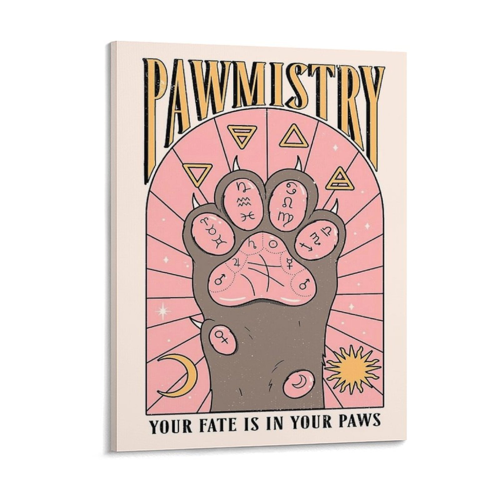 Pawmistry Tuval Boyama Posteri - Home Cinema Decor incelemesi ve fiyatı